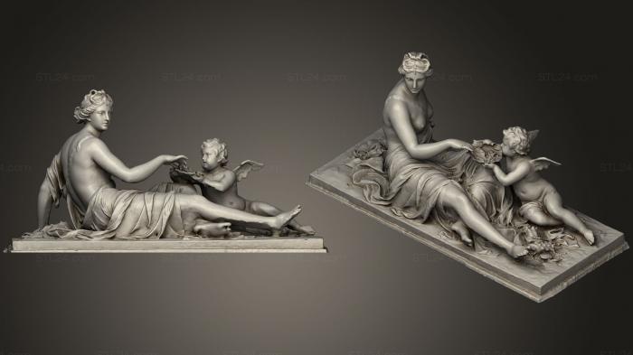 Статуи античные и исторические (Аллгори Ла Санн, STKA_1353) 3D модель для ЧПУ станка